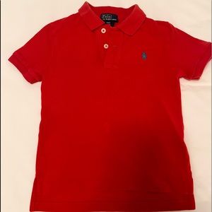 Red Polo Ralph Lauren Collared Shirt - Size 4T